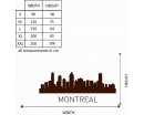 City of Canada Vinyl Decals Silhouette Modern Wall Art Sticker
